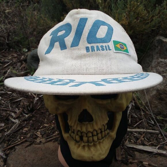 Vintage Rio Brasil Snap Back Trucker Hat Cap - Picture 1 of 6